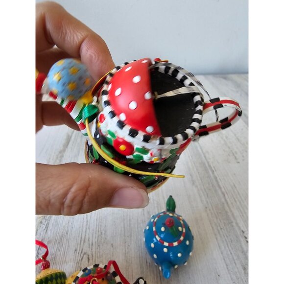 Me ink teapot as is ornament set Xmas tree - Picture 14 of 16